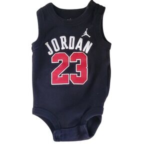 Baby‎ Jordan 23 Basketball Jersey Bodysuit Sleeveless Navy Blue Infant